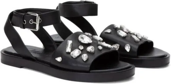 3.1 Phillip Lim Nadine crystal-embellished sandals Black