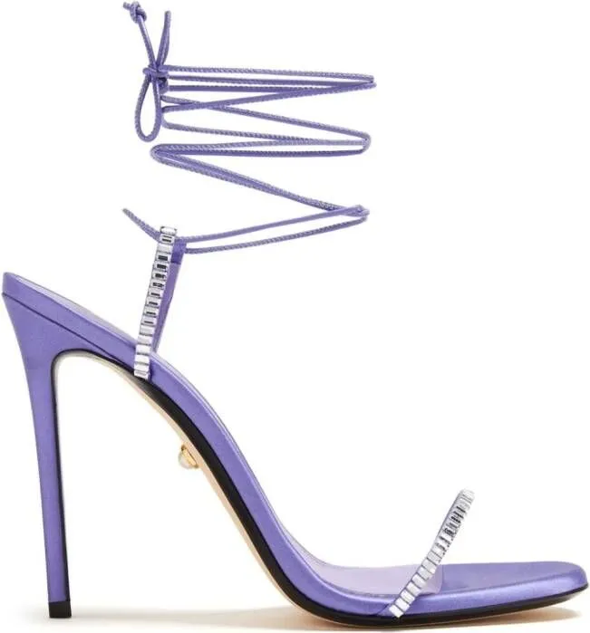 Alevì KIky 110mm satin sandals Purple