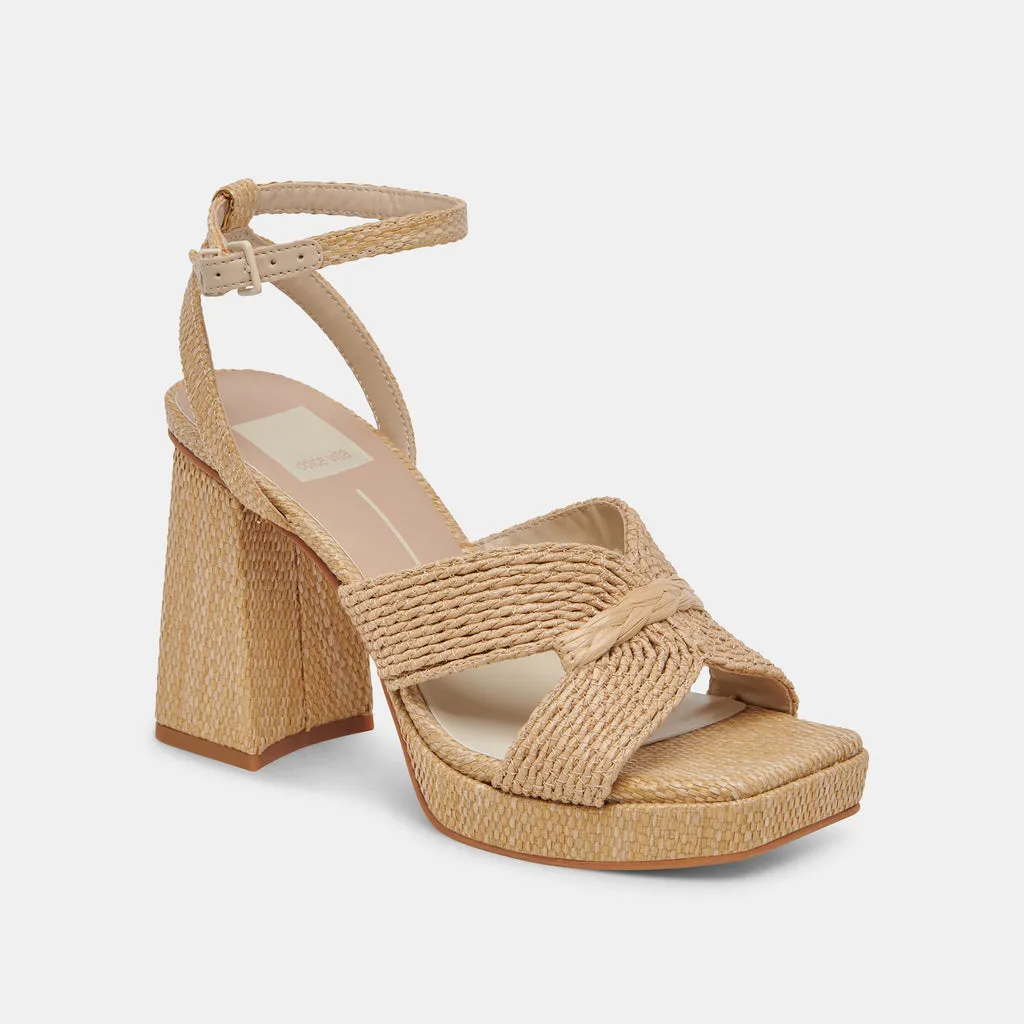 ARIES HEELS LT NATURAL RAFFIA– Dolce Vita 6910420123714