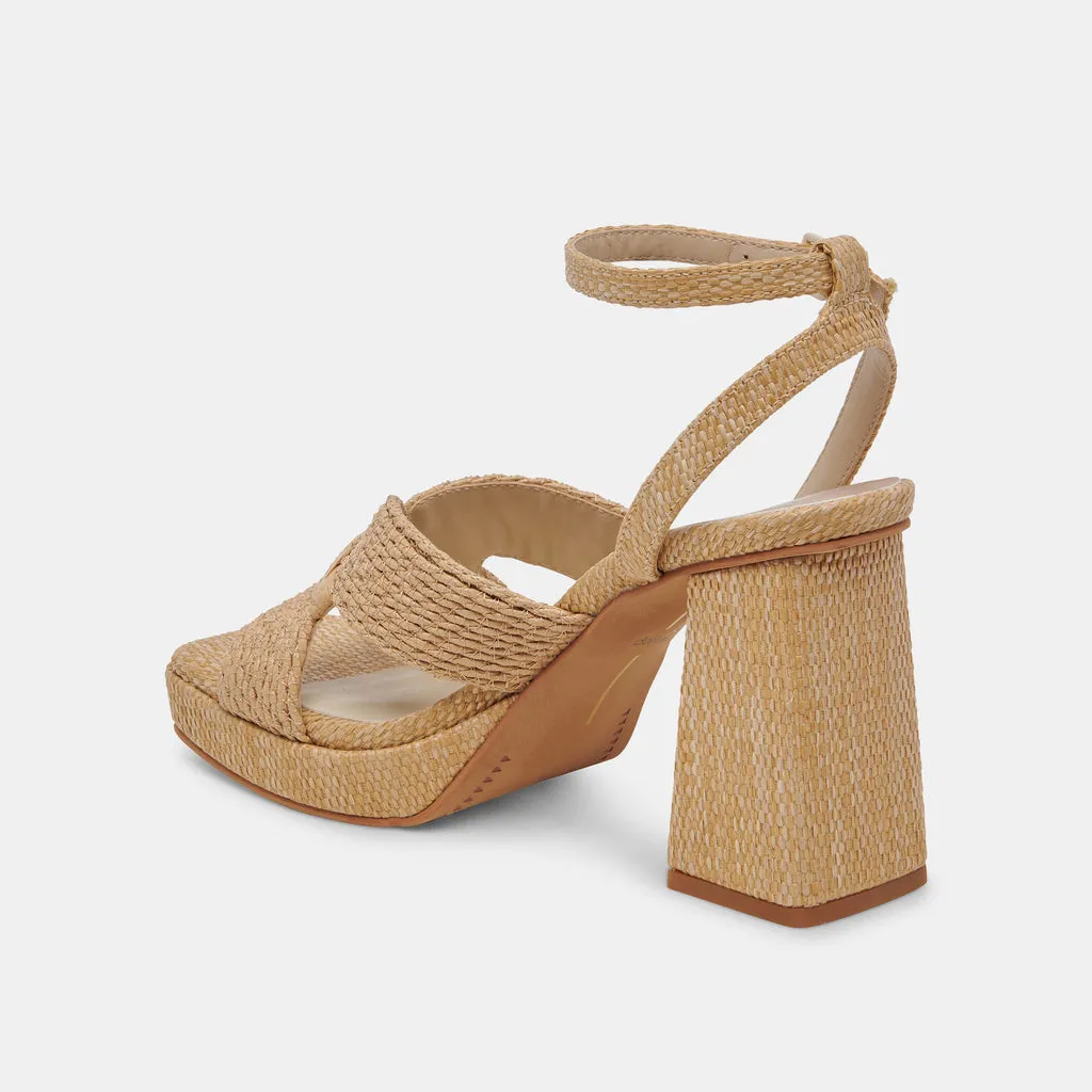 ARIES HEELS LT NATURAL RAFFIA– Dolce Vita 6910420123714