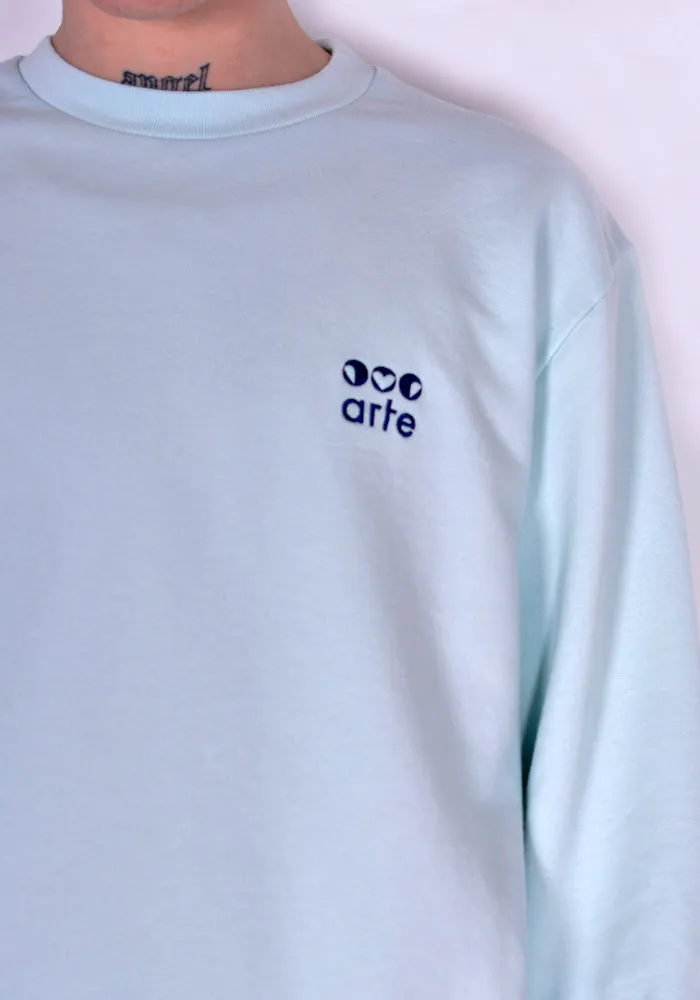 ARTE SS22-025C CRUZ TRIPLE CREWNECK SWEATSHIRT SKYLIGHT BLUE