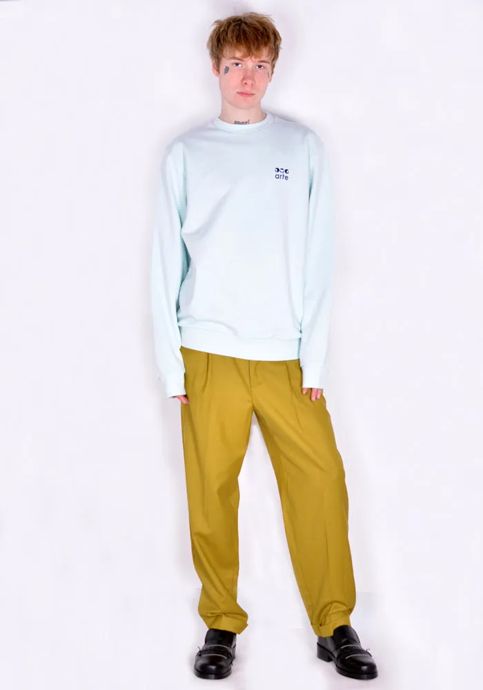 ARTE SS22-025C CRUZ TRIPLE CREWNECK SWEATSHIRT SKYLIGHT BLUE