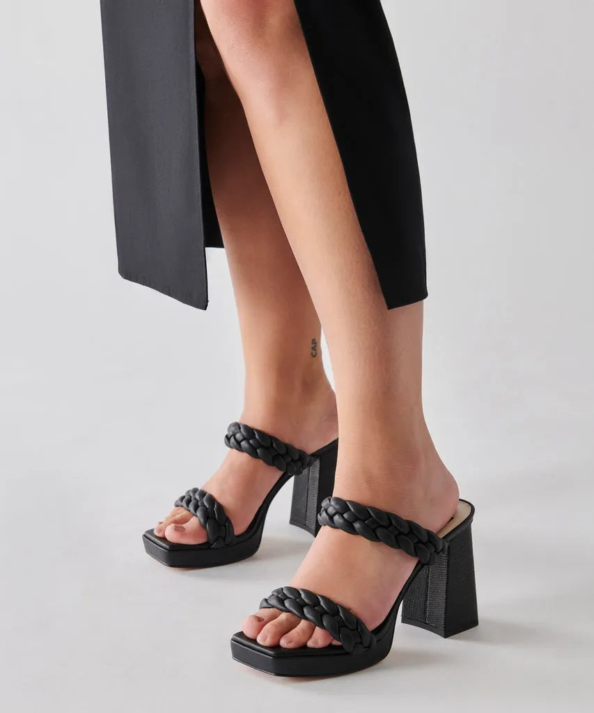 ASHBY Platform Heels Black Stella | Black Stella Heeled Sandals– Dolce Vita 6706779324482