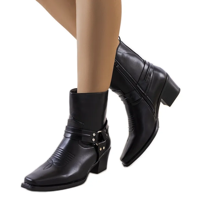 Black Libiti cowboy boots