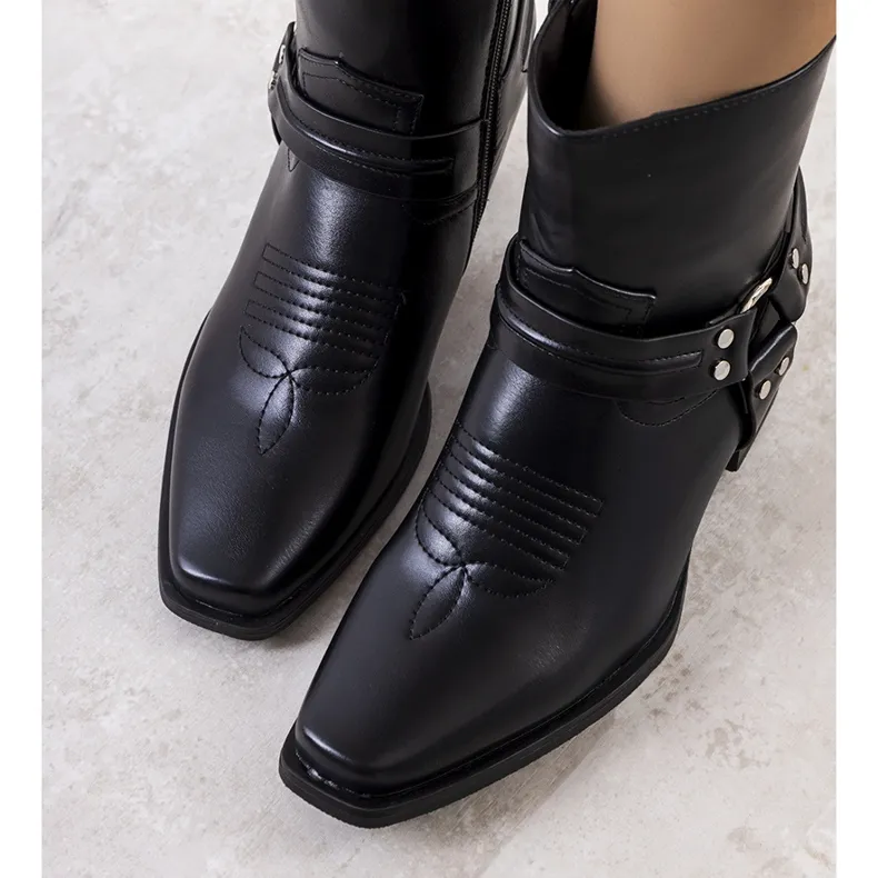 Black Libiti cowboy boots