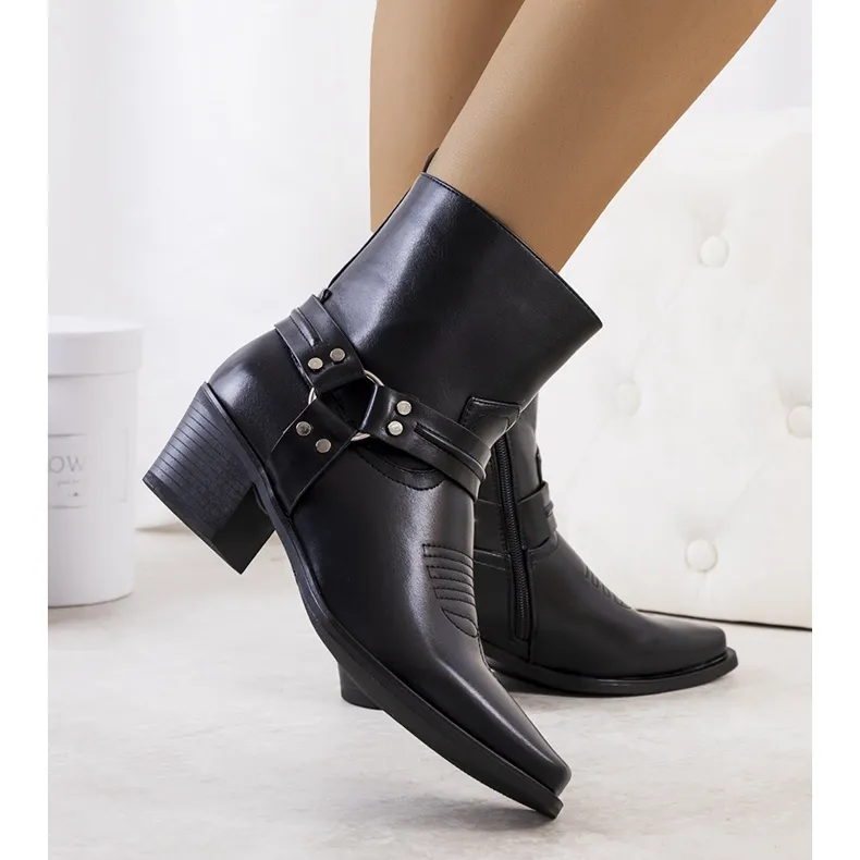 Black Libiti cowboy boots