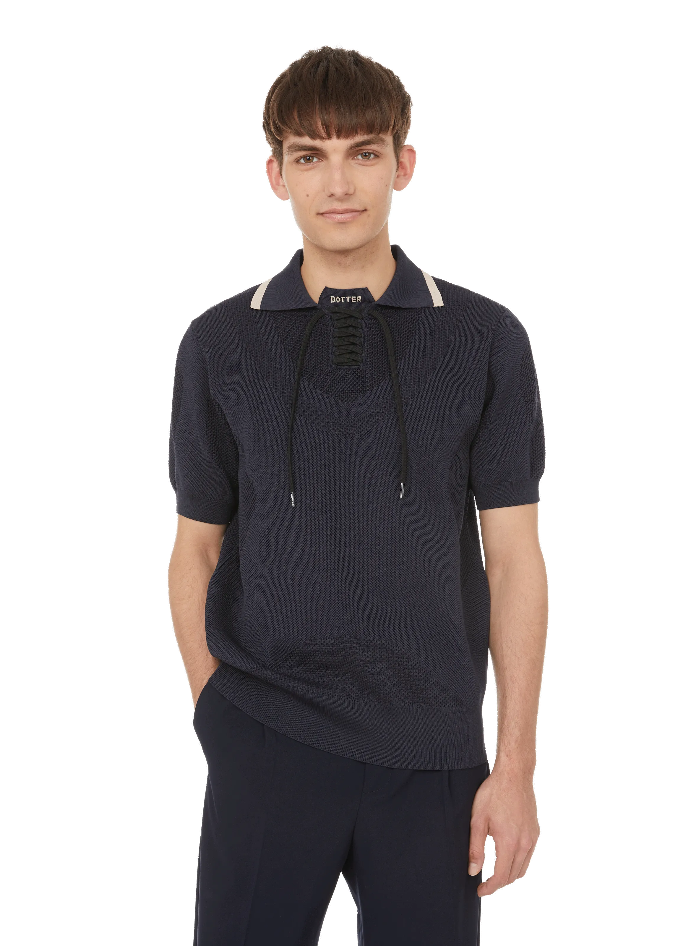 BOTTER  Knitted polo shirt - Blue