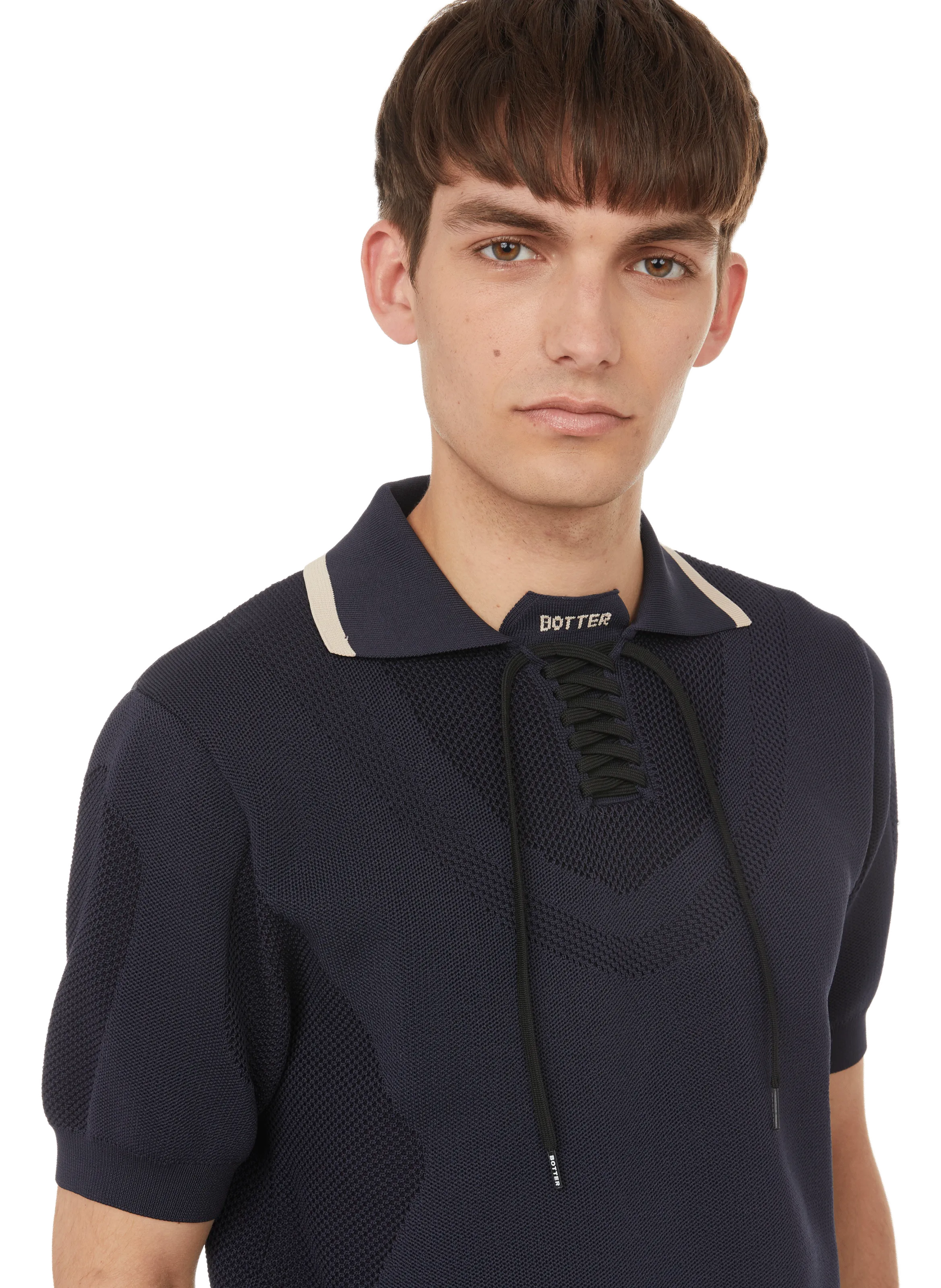 BOTTER  Knitted polo shirt - Blue