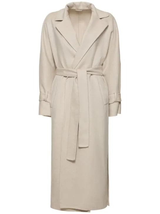 Brunello Cucinelli   Belted cashmere midi coat 