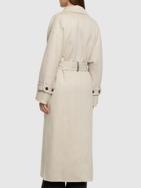 Brunello Cucinelli   Belted cashmere midi coat 