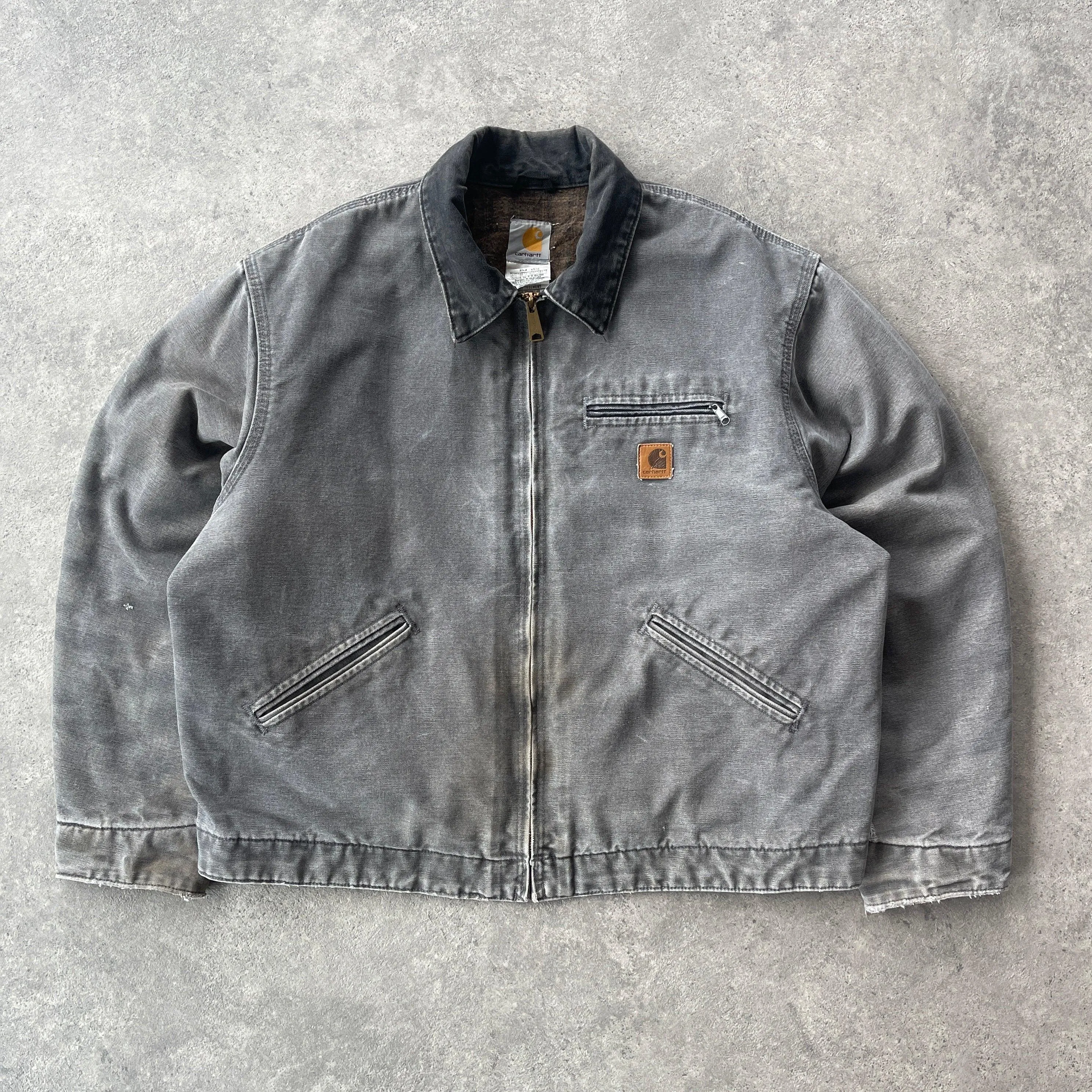 Carhartt 2010 J97 heavyweight distressed Detroit jacket (L)