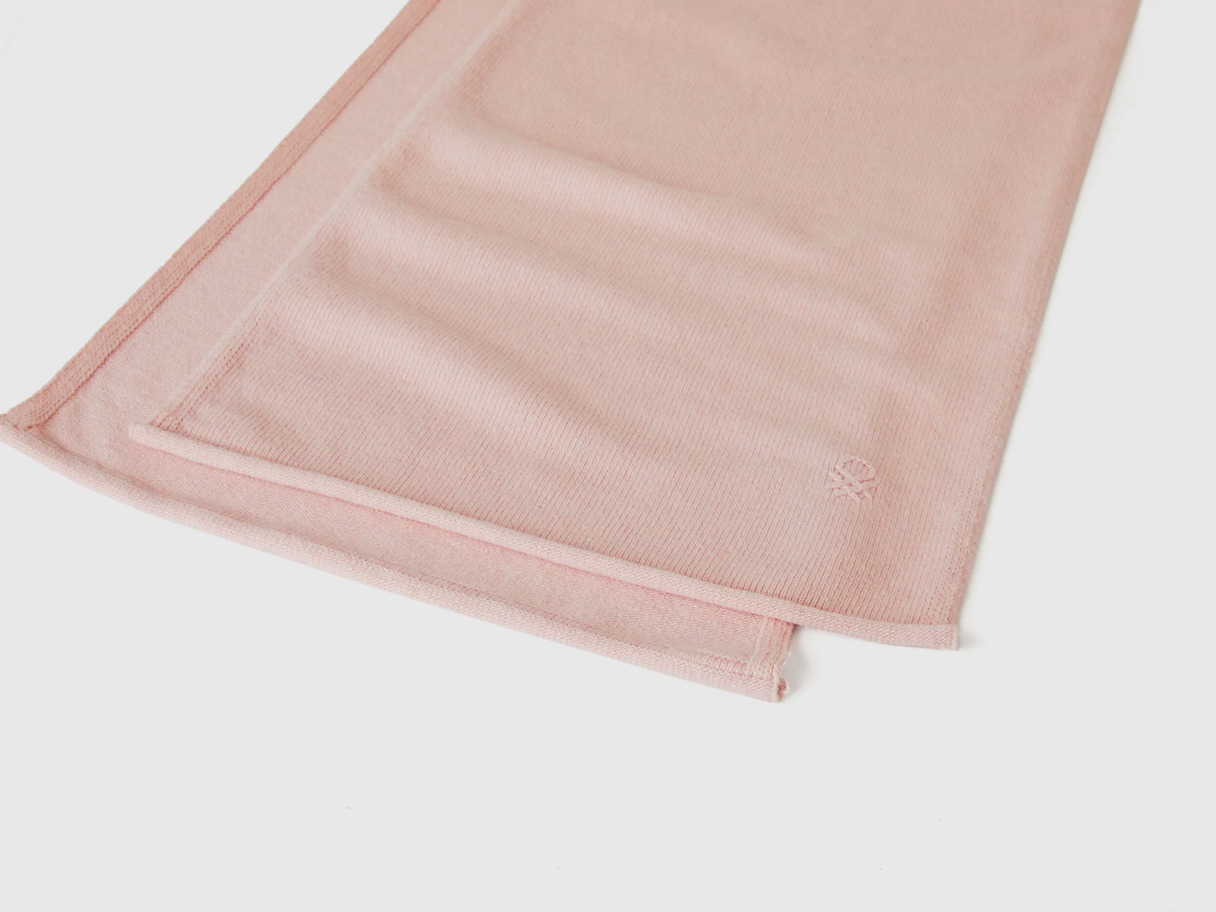 Cashmere blend scarf - Pastel Pink | Benetton