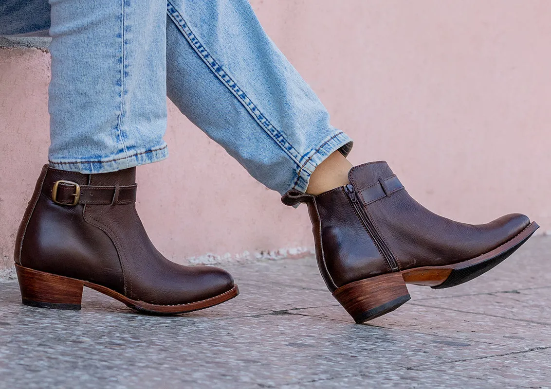 Charmer Leather Ankle Boots