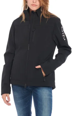 Cinch Women's Black Concealed Carry Logo Sleeve Bonded Jacket