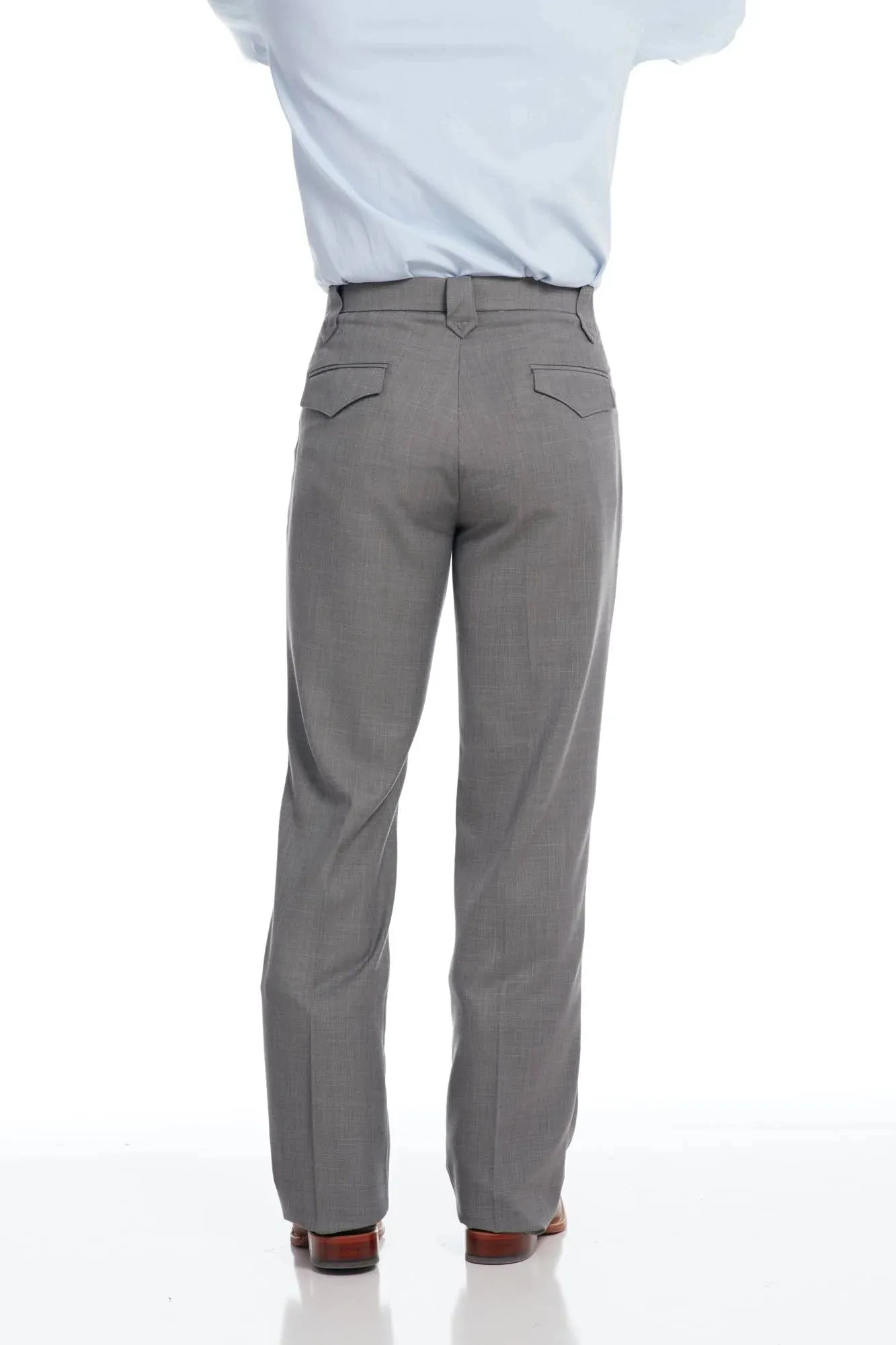 Circle S Men's Steel Grey Western Ranch Dress Pants