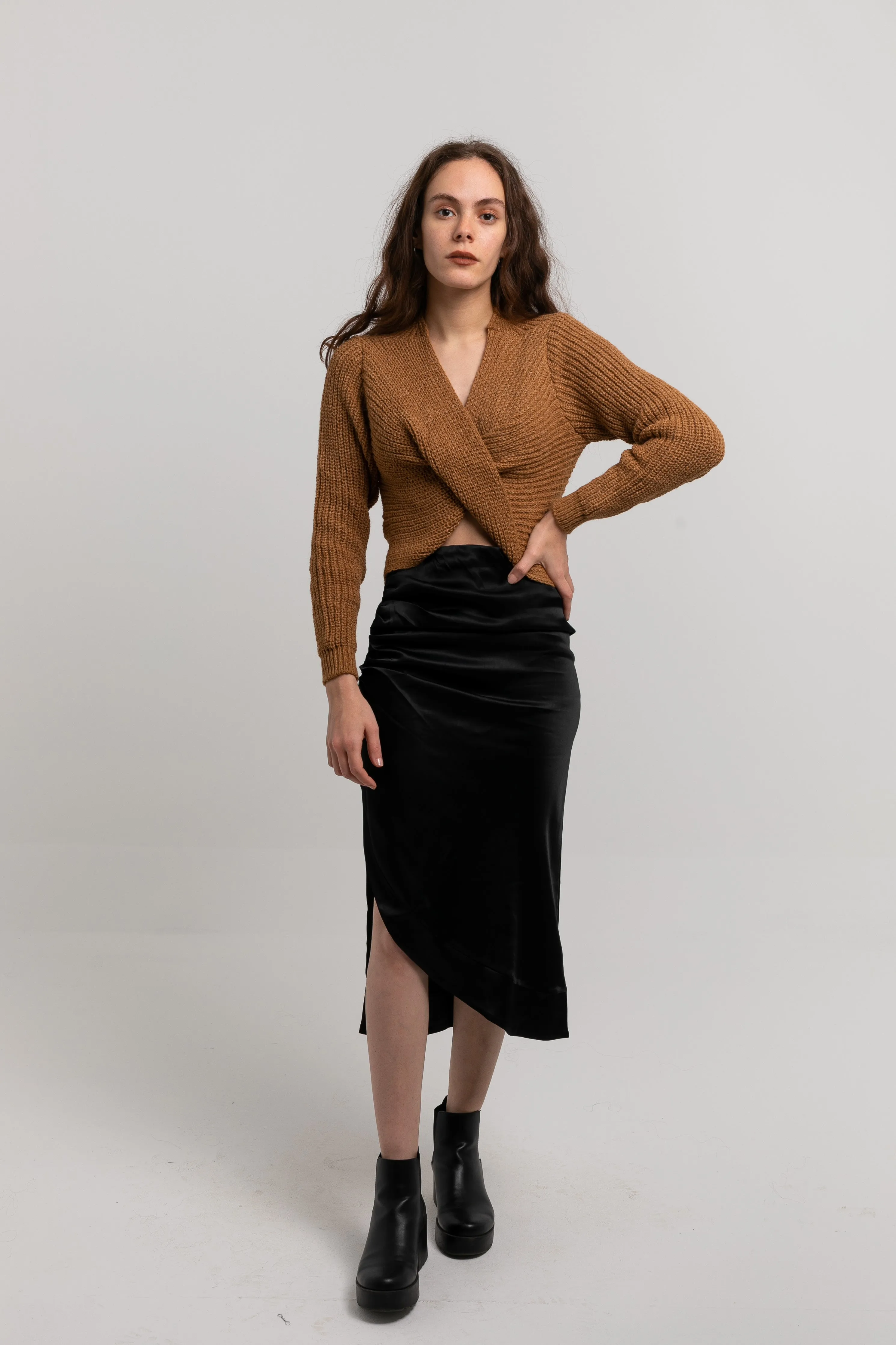 cropped envelope sweater