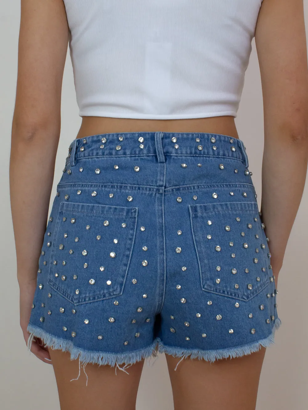 DAZZLE DUKES RHINESTONE SHORTS