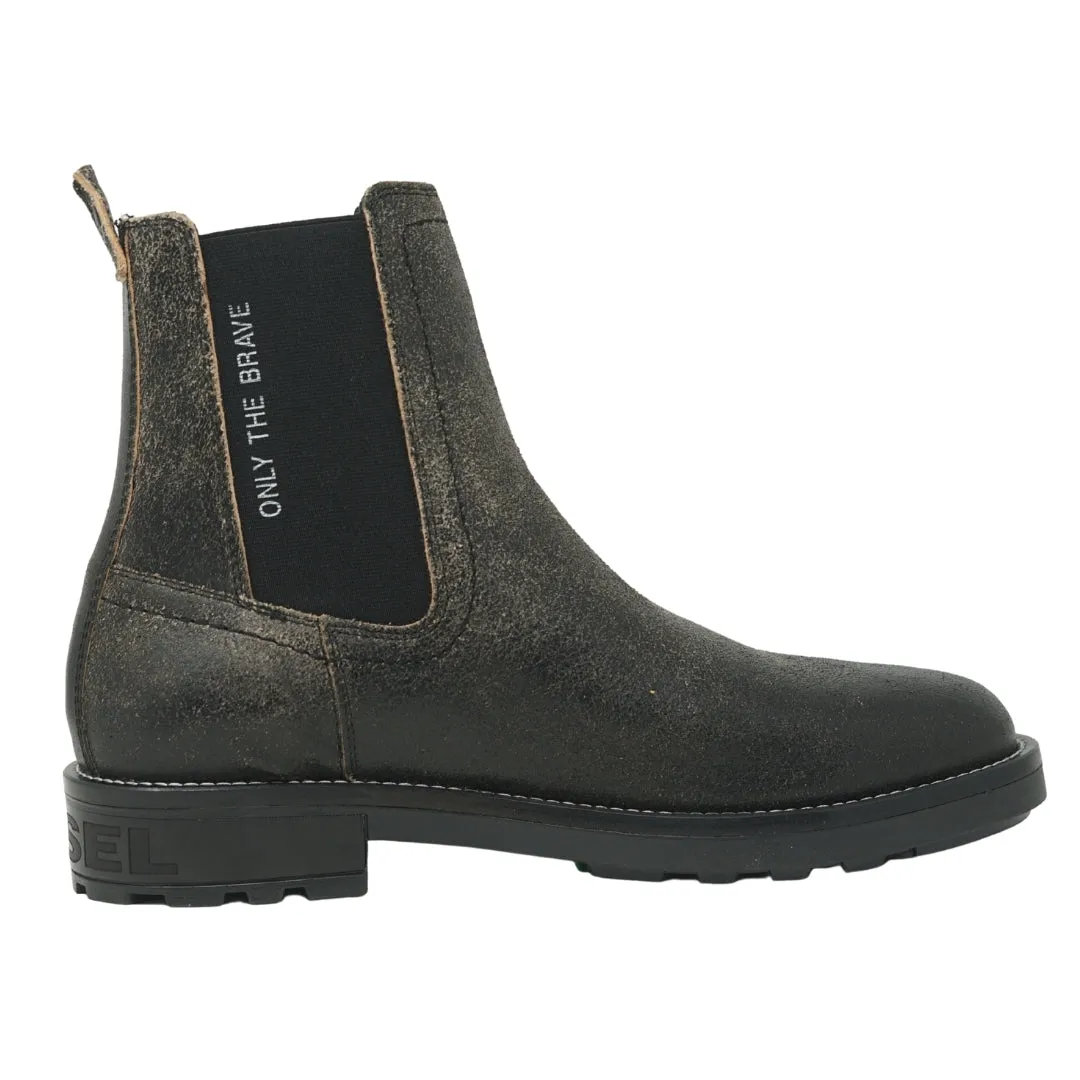 Diesel D Throuper Cb Black Ankle Boots