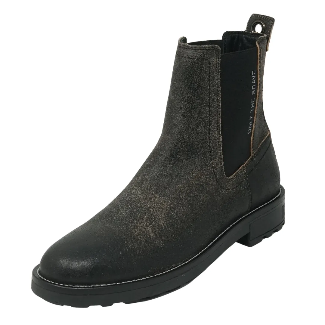 Diesel D Throuper Cb Black Ankle Boots