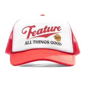 Draft Trucker Hat - Red/White