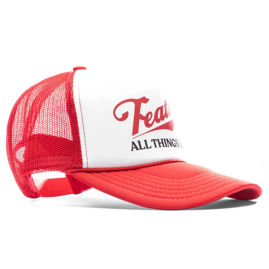 Draft Trucker Hat - Red/White