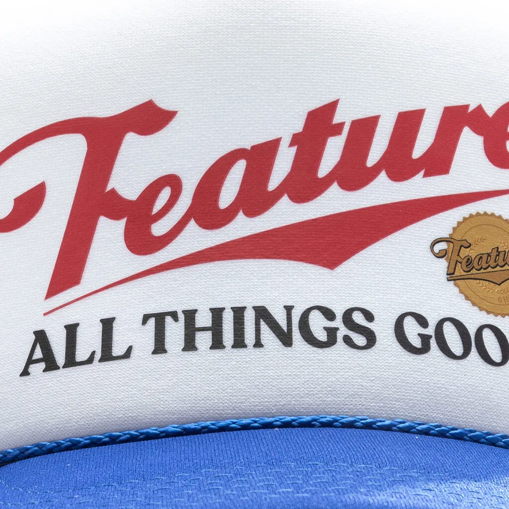 Draft Trucker Hat - Royal/White