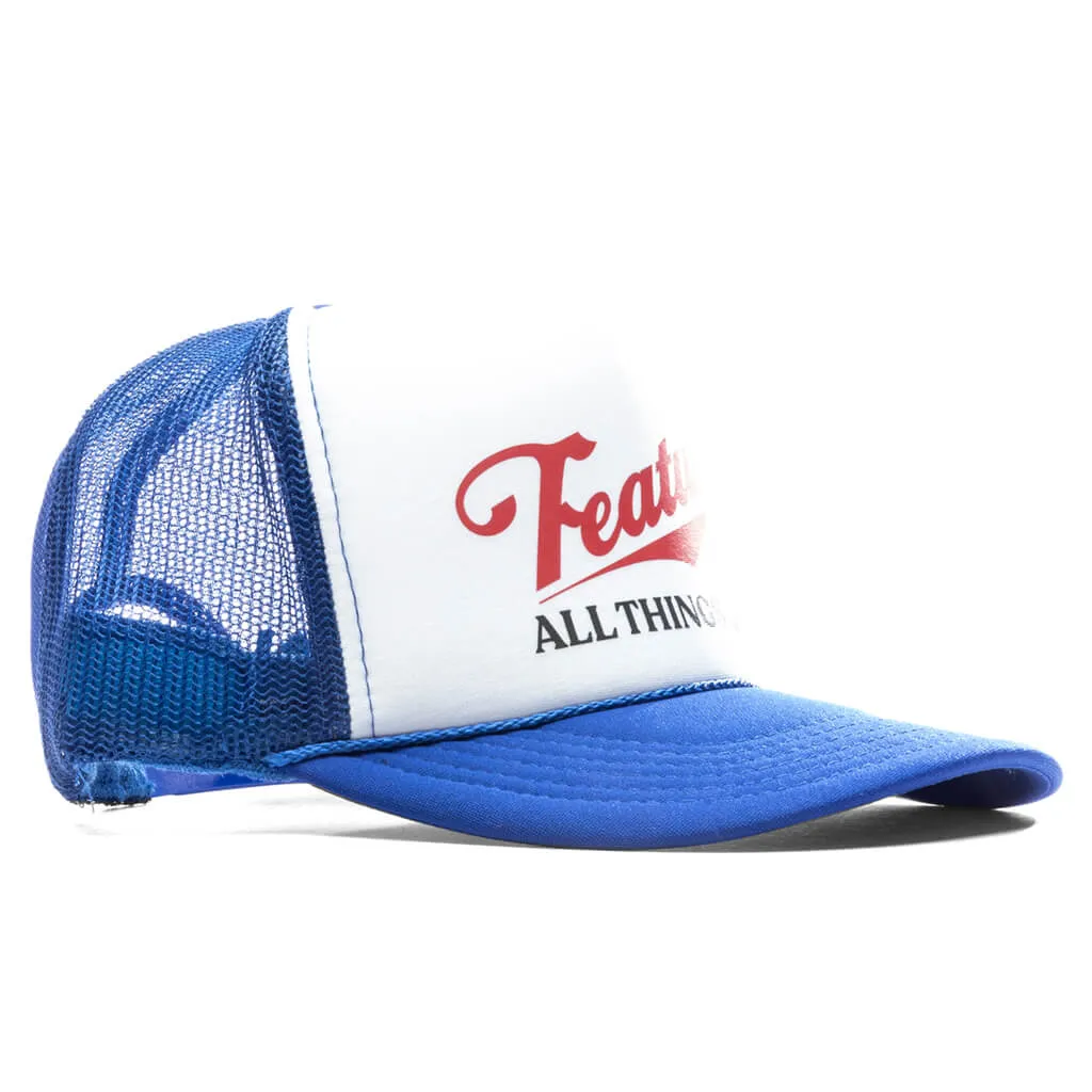 Draft Trucker Hat - Royal/White