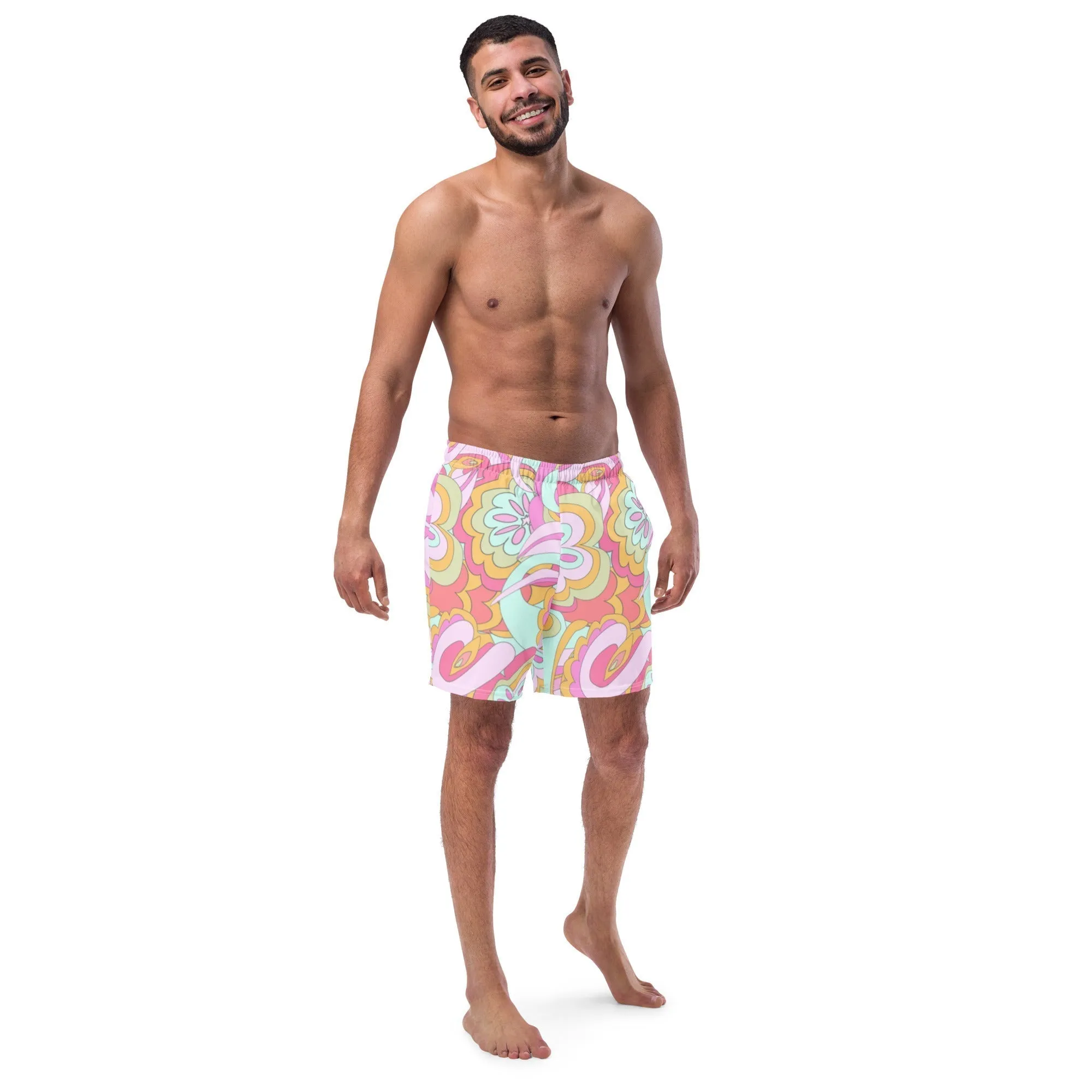 ECO MEN'S SWIM SHORTS |PINK DELICA