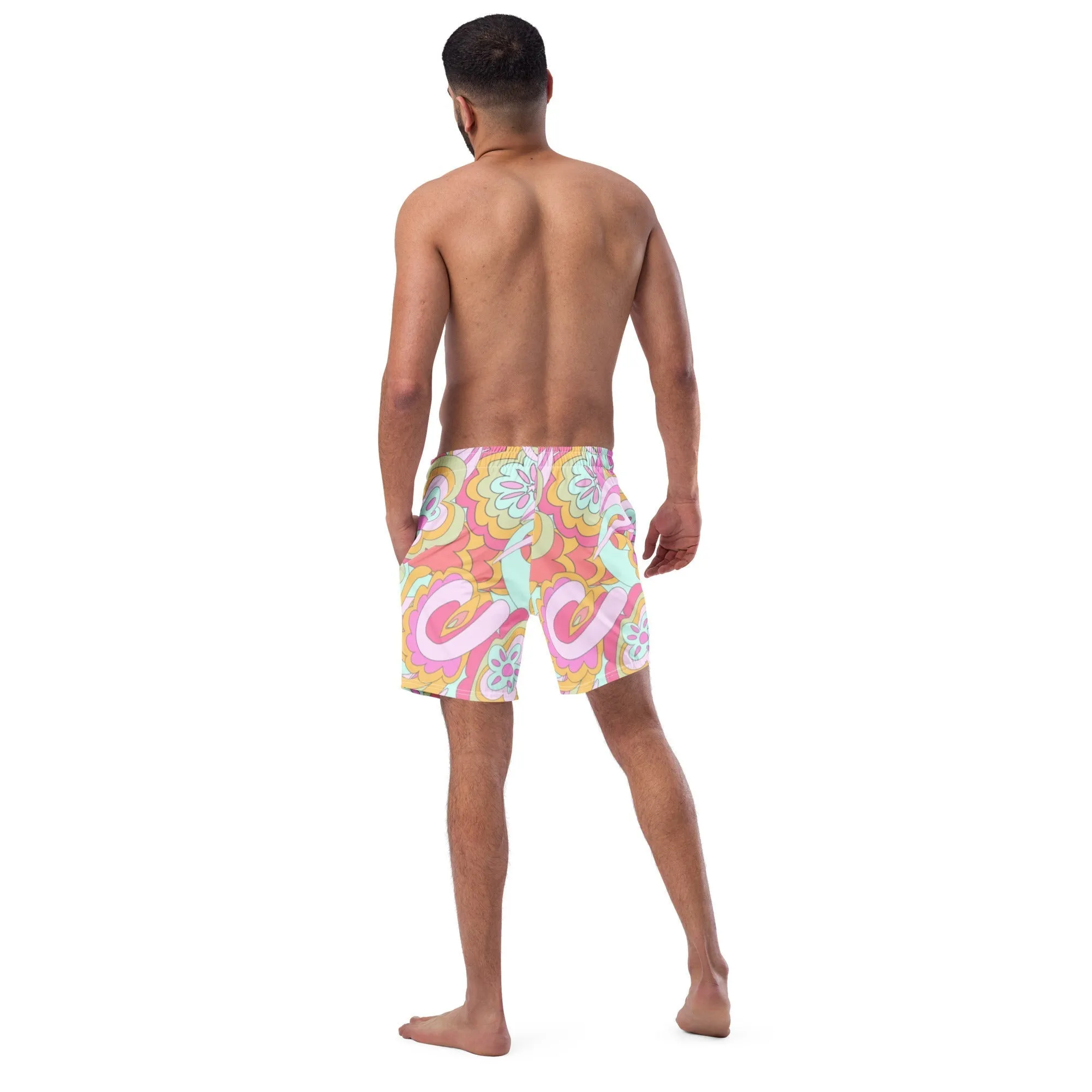 ECO MEN'S SWIM SHORTS |PINK DELICA