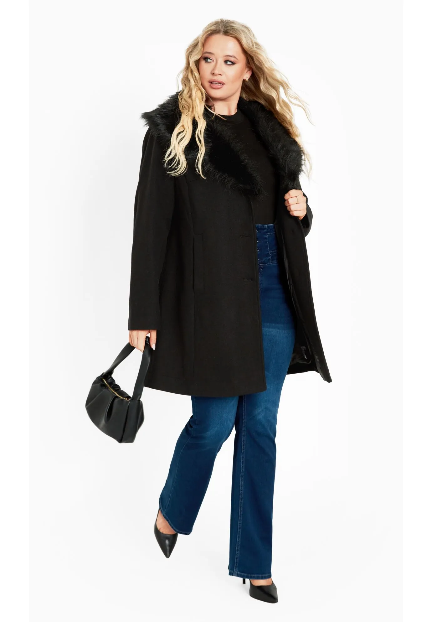 Elle Faux Wool Coat