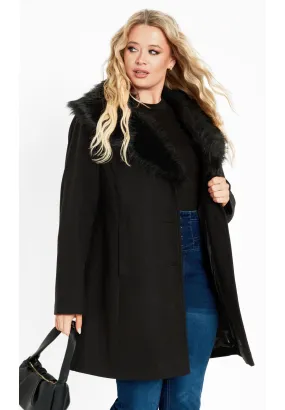 Elle Faux Wool Coat