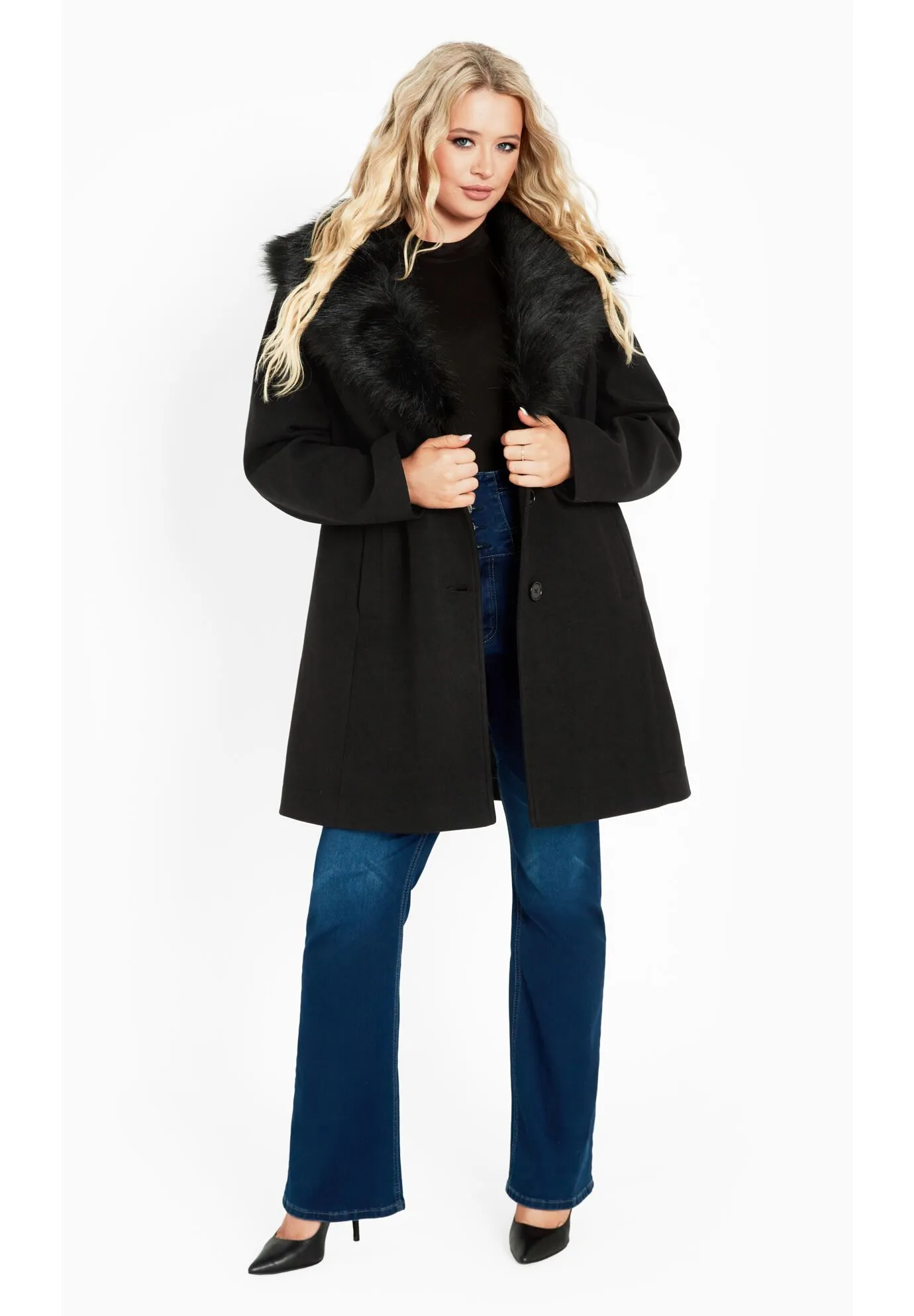 Elle Faux Wool Coat