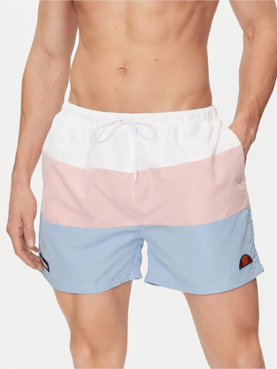 Ellesse Cielo Swim Shorts White/Pink/Blue