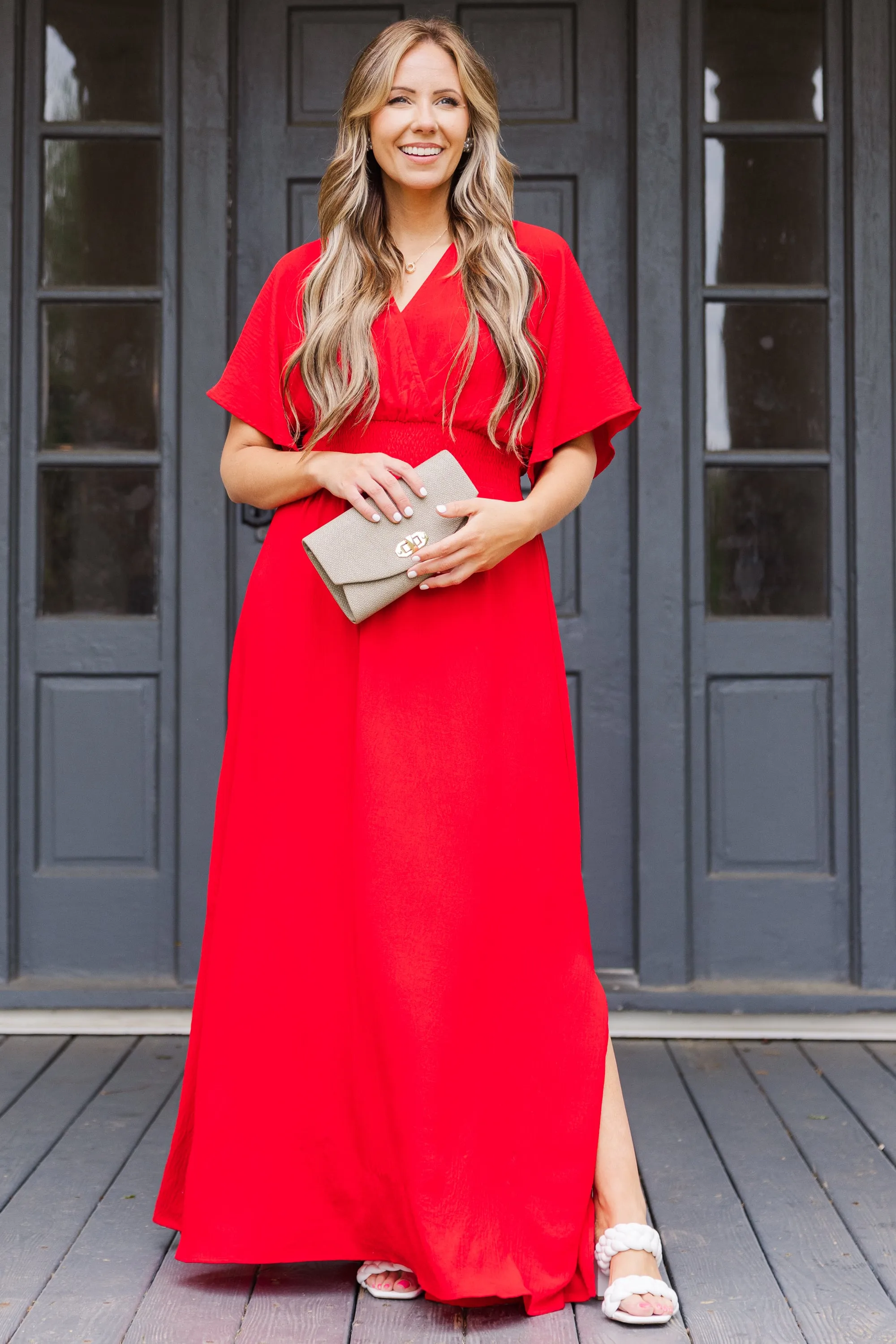 Feeling Good Maxi Dress, Red