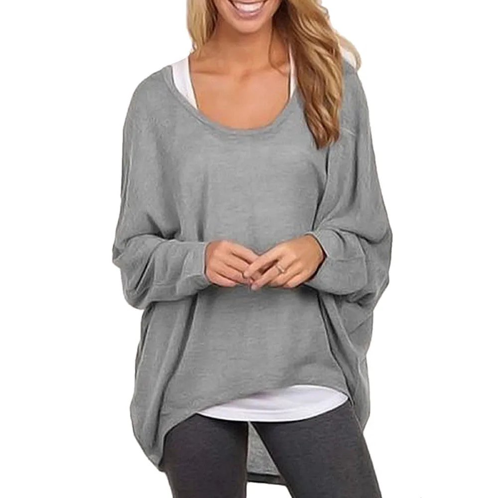 Feida Women Long Sleeve Oversized Sweater and Pullovers Oversized Baggy Loose Jumper Tops Pull