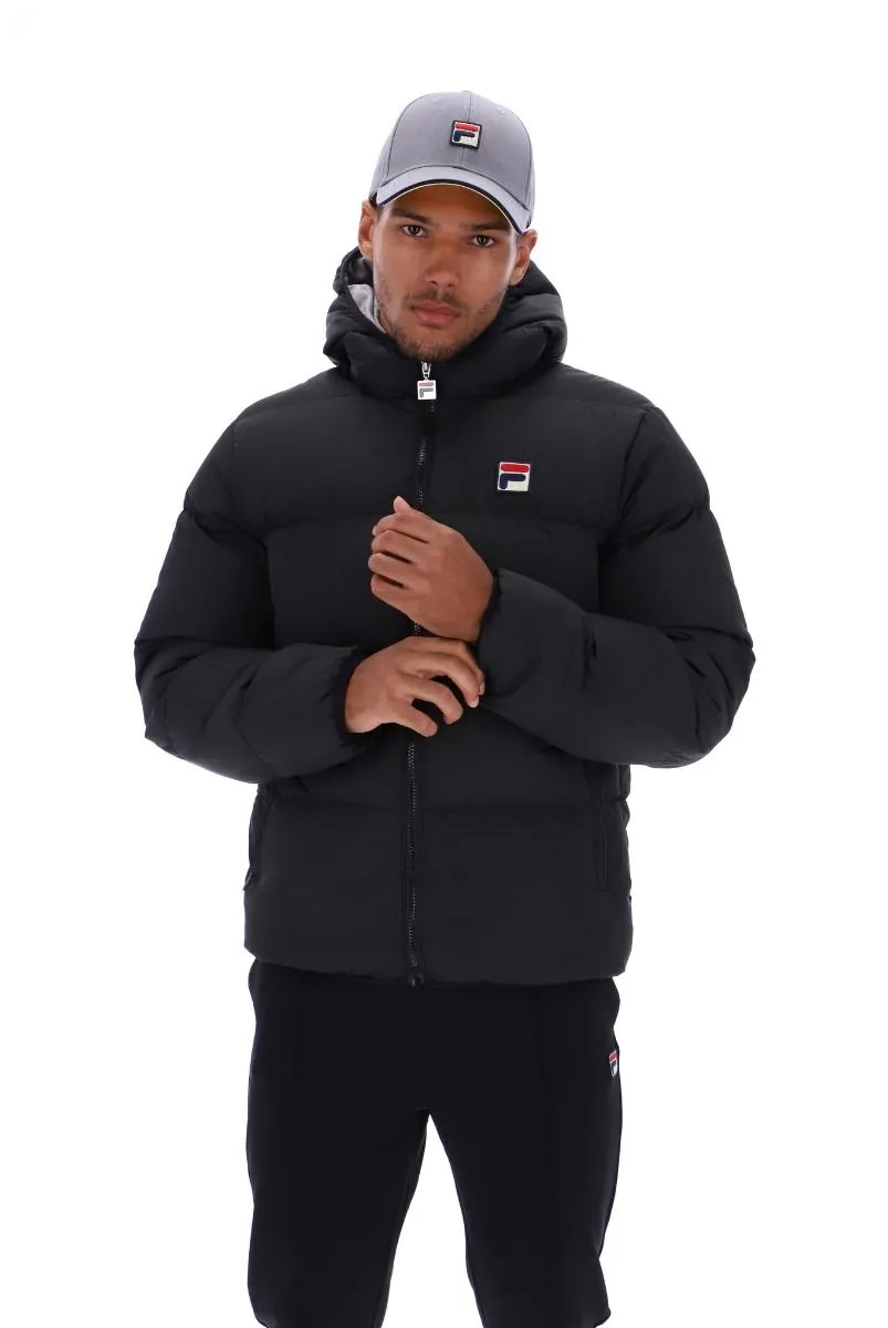 Fila Harry Heavyily Padded Jacket Black Sharkskin