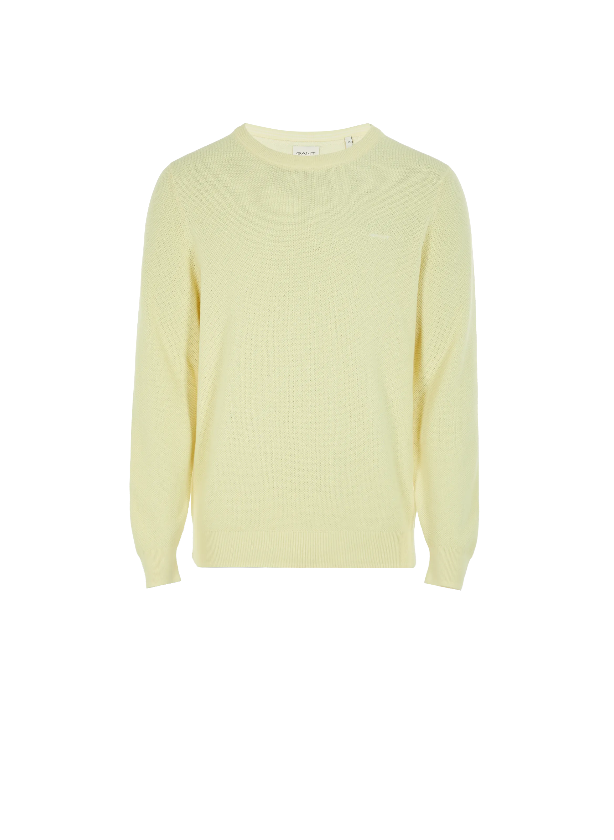 GANT  Cotton piqué knit jumper - Yellow