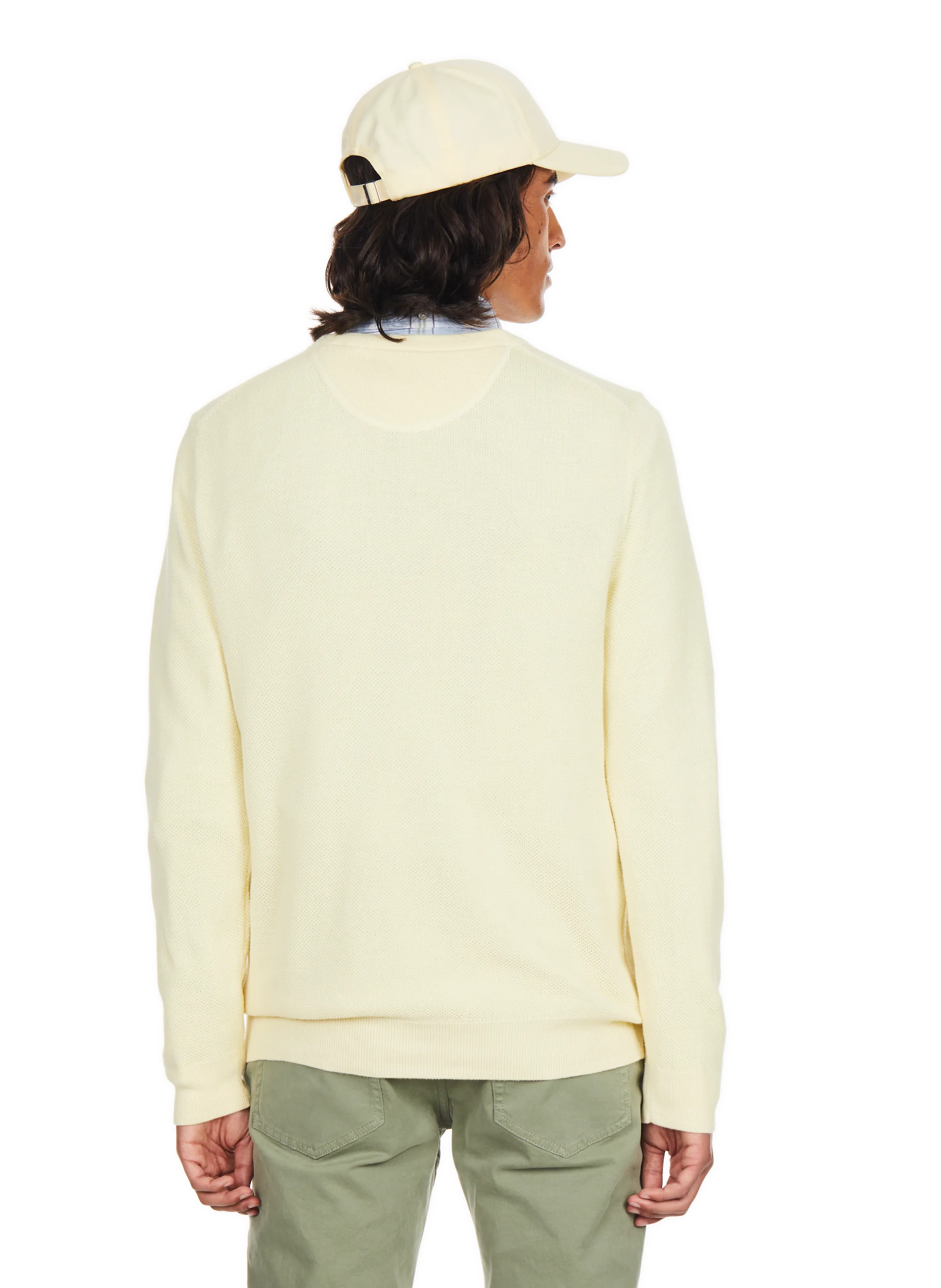 GANT  Cotton piqué knit jumper - Yellow