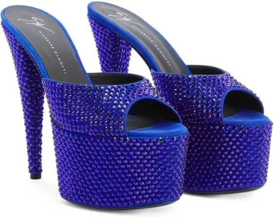 Giuseppe Zanotti Aida 150mm platform sandals Blue