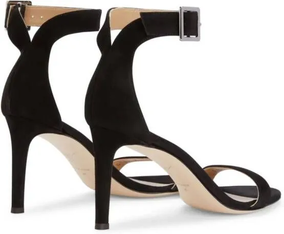 Giuseppe Zanotti Neyla 85mm suede sandals Black