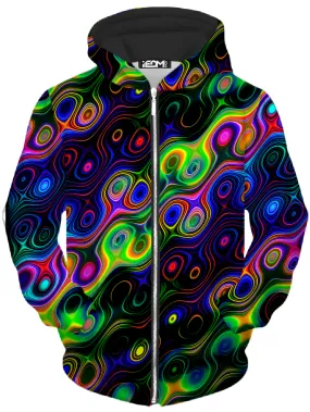 Glow with the Flow Unisex Zip-Up Hoodie