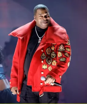 Grammy 2023 Busta Rhymes Red Coat