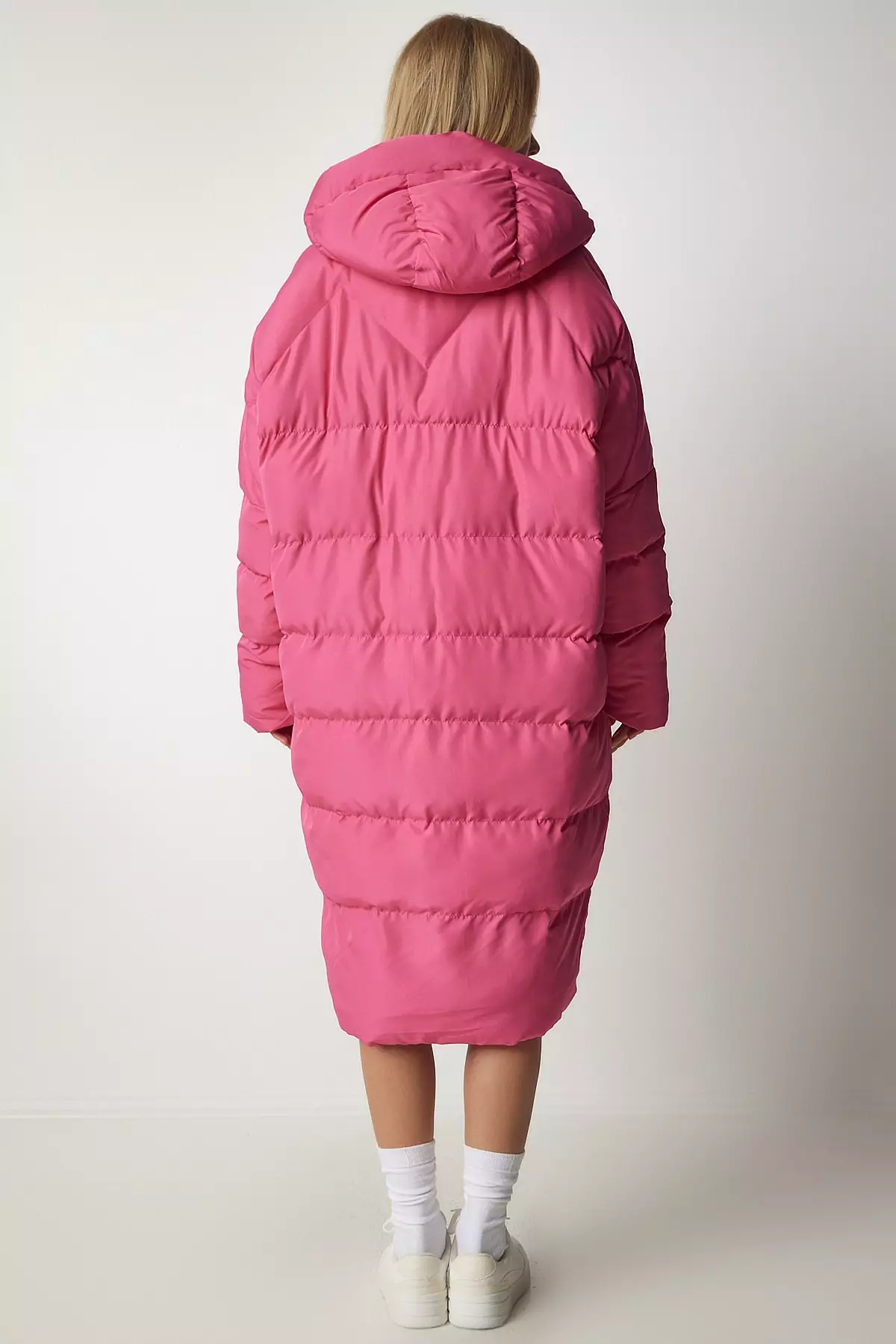 Happiness Istanbul Hooded Long Inflatable Coat