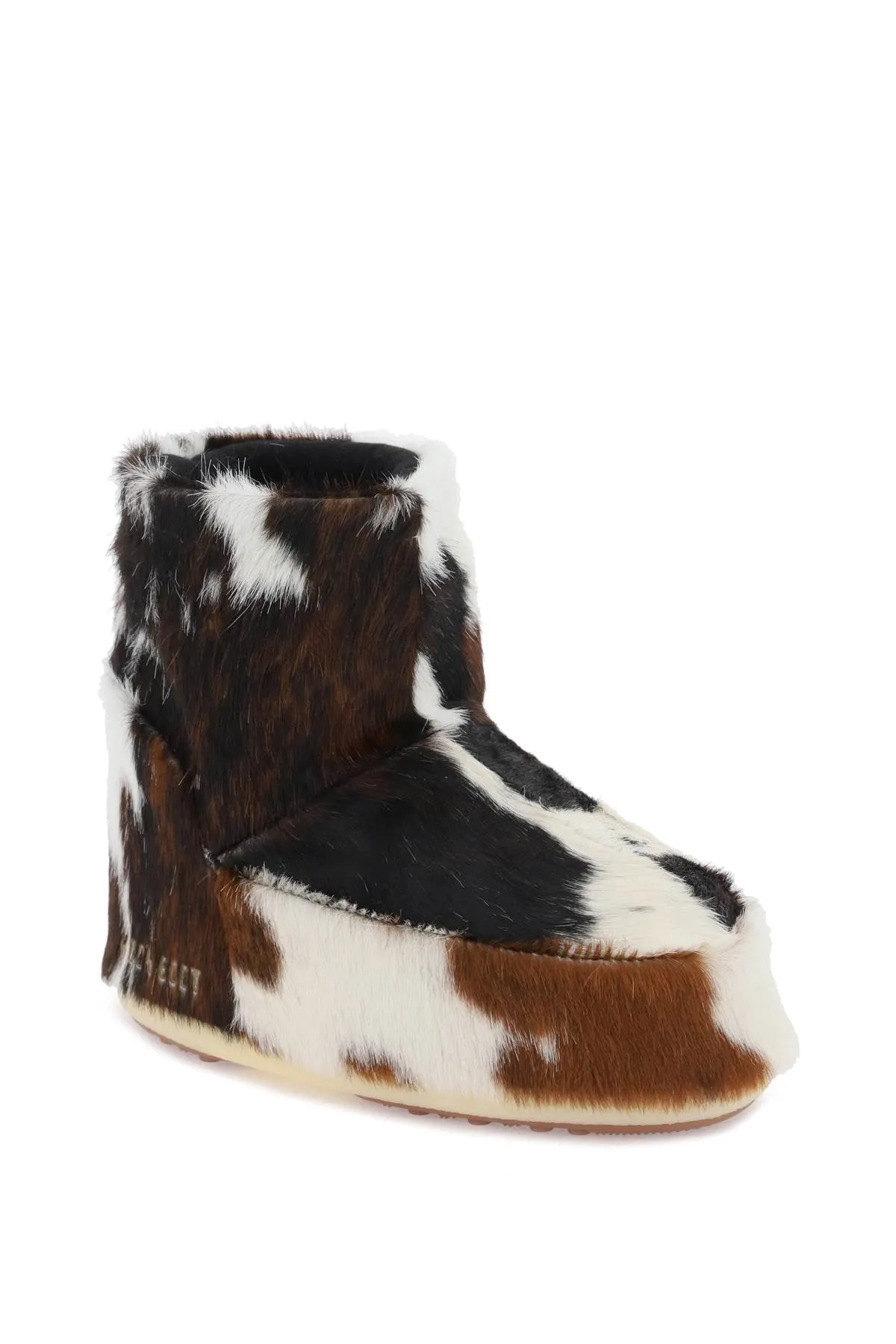 Icon Low After Ski Boots In Cow Printed Fur