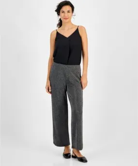 JM Collection Women's Metallic Wide-Leg Pants