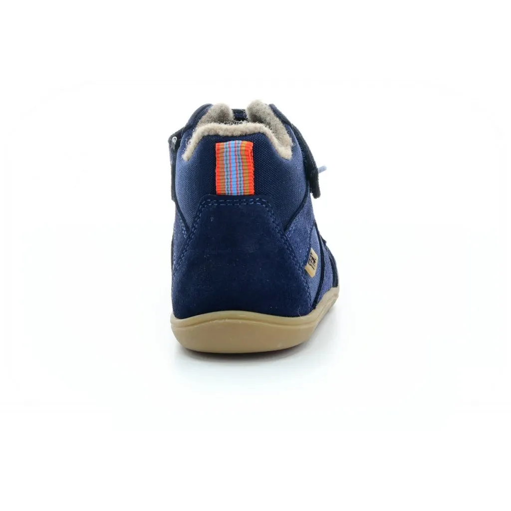 Koel4kids Beau Wool blue winter barefoot shoes