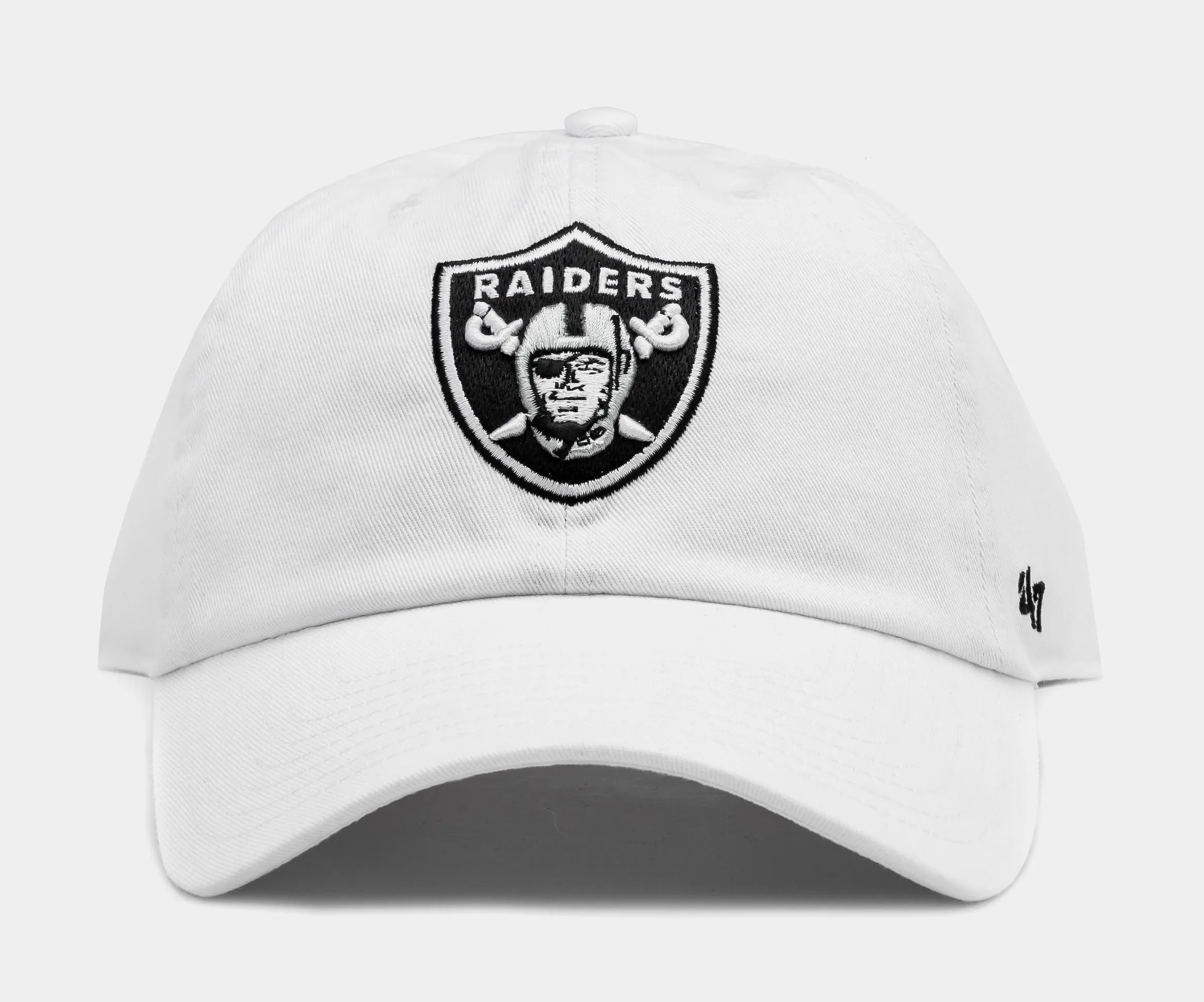 Las Vegas Raiders Clean Up Mens Hat (White)