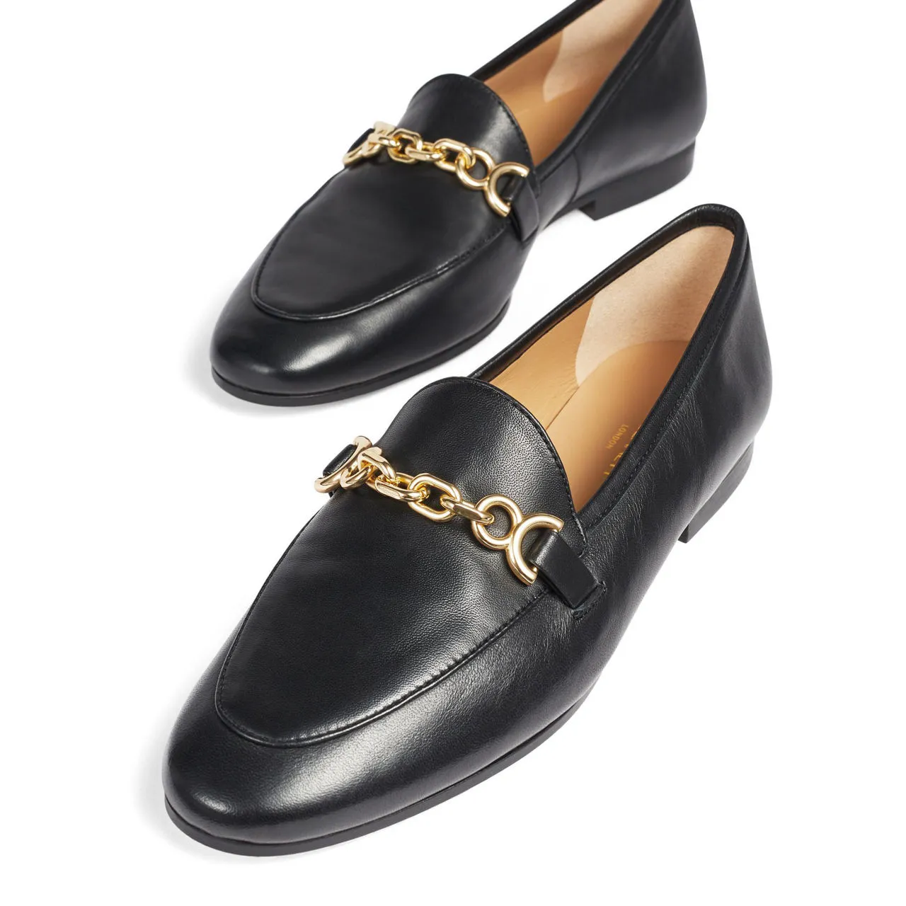 LK BENNETT Adalynn Leather Snaffle Loafers - Black