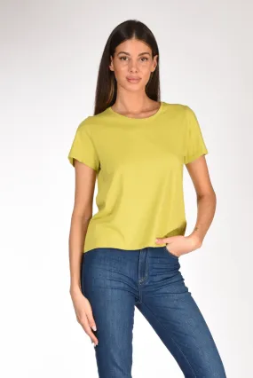 Majestic Filatures Paris Tshirt M. Corta Verde Chiaro Donna