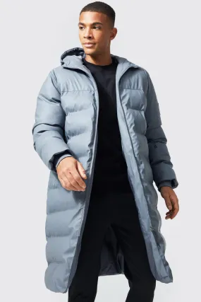 Man Active Matte Longline Puffer Coat